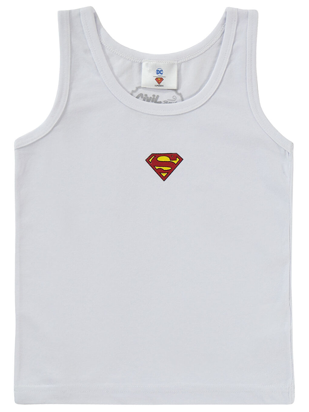 Süperman Erkek Çocuk 2'li Atlet Set 2-10 Yaş Mavi-3