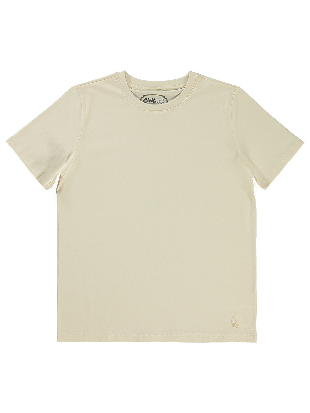 Bej Boys Erkek Çocuk Tişört 10-13 Yaş Fil Dişi