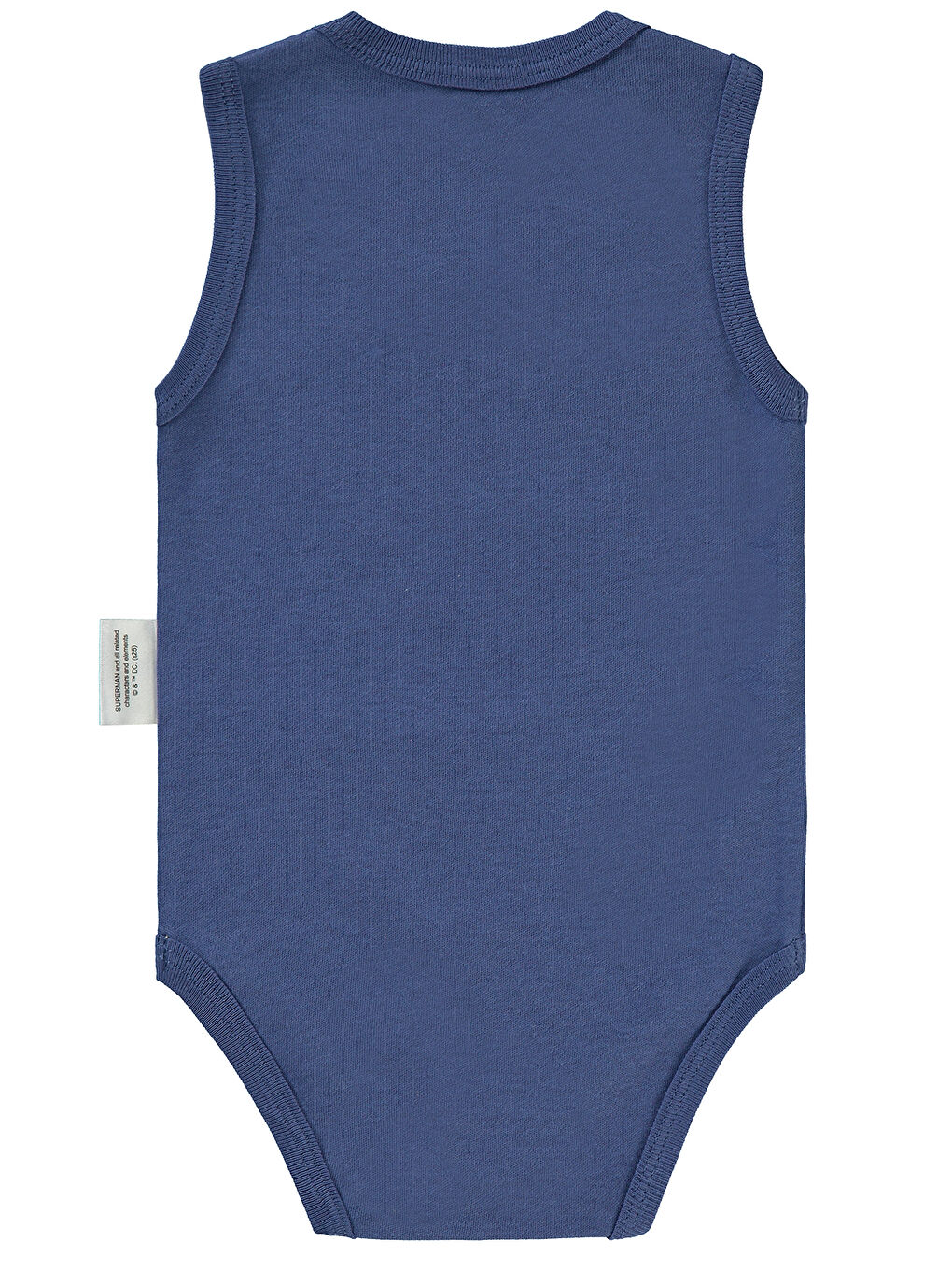 Superman Erkek Bebek Çıtçıtlı Badi 1-18 Ay İndigo-1