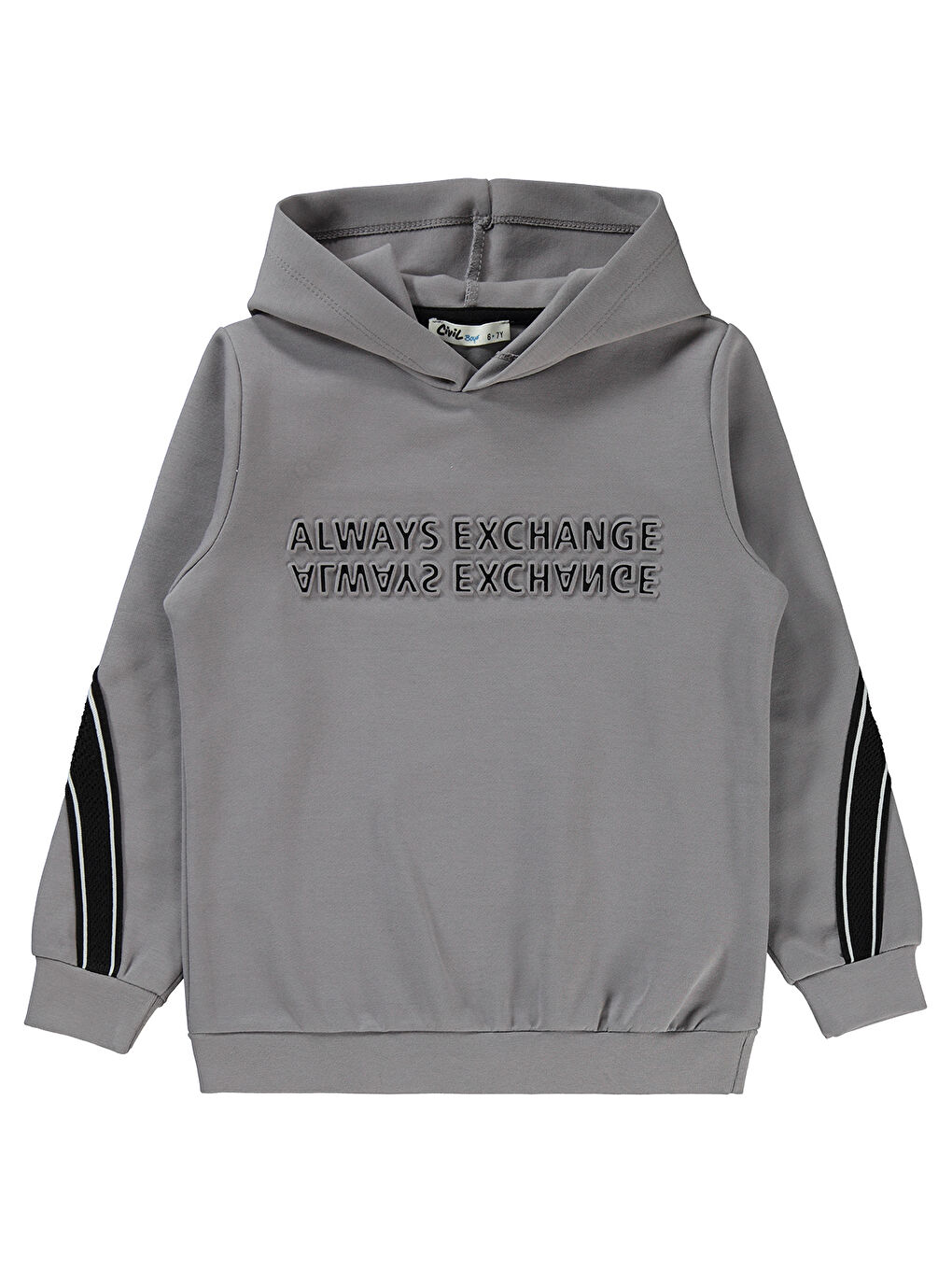 Boys Erkek Çocuk Sweatshirt 6-9 Yaş Gri