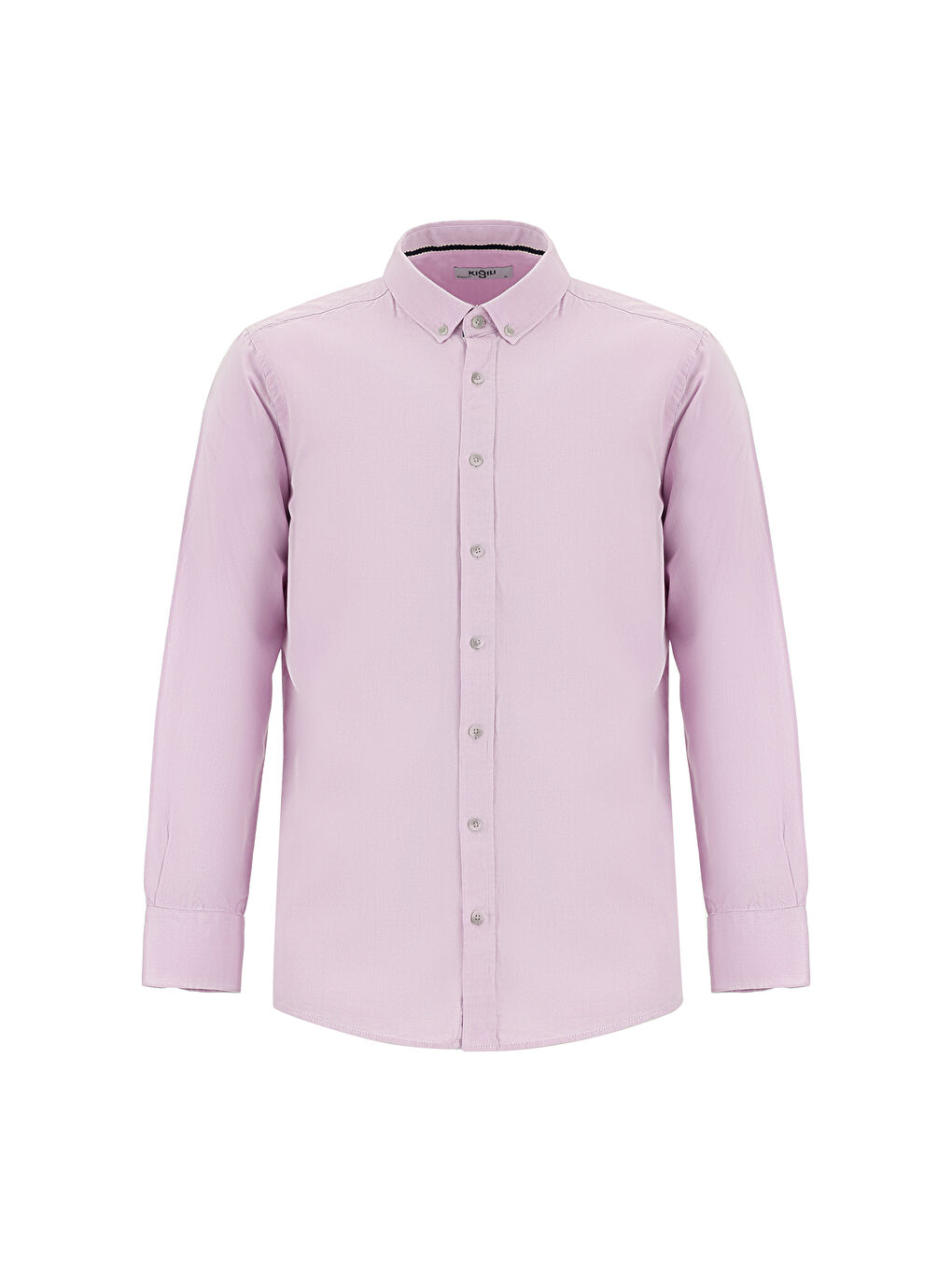 Pembe Uzun Kol Regular Fit Spor Pamuk Düğmeli Yaka Oxford %100 Pamuk Gömlek-5