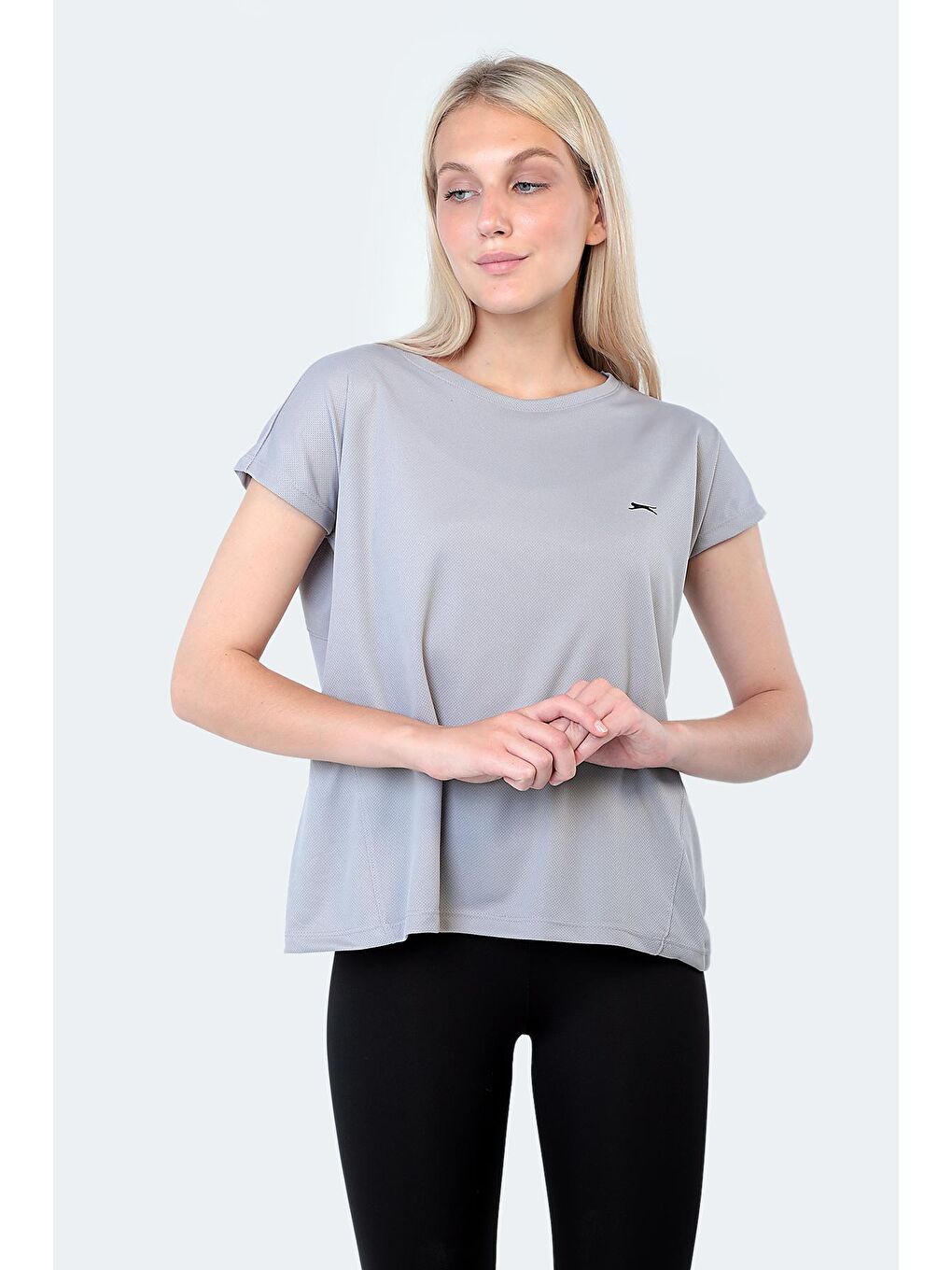 RASHAD I Kadın Tişört Gri-2