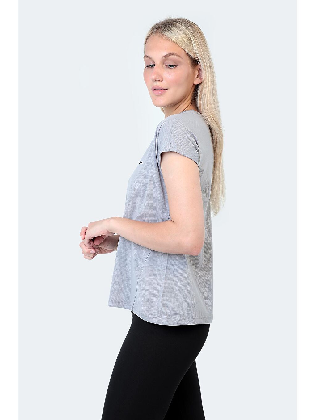 RASHAD I Kadın Tişört Gri-3