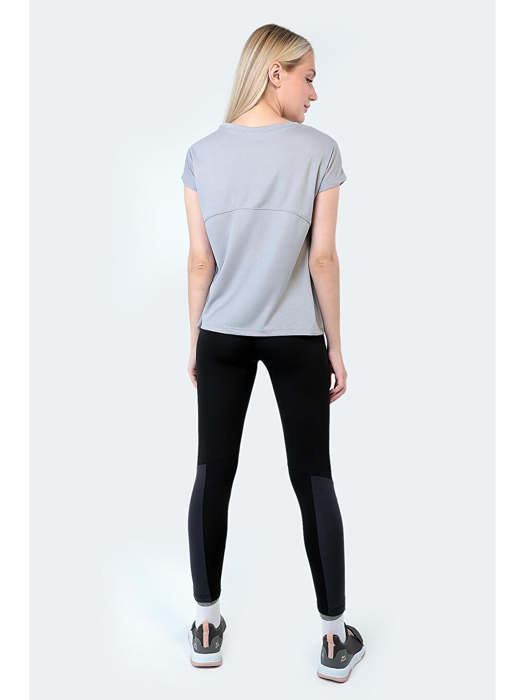 RASHAD I Kadın Tişört Gri-4