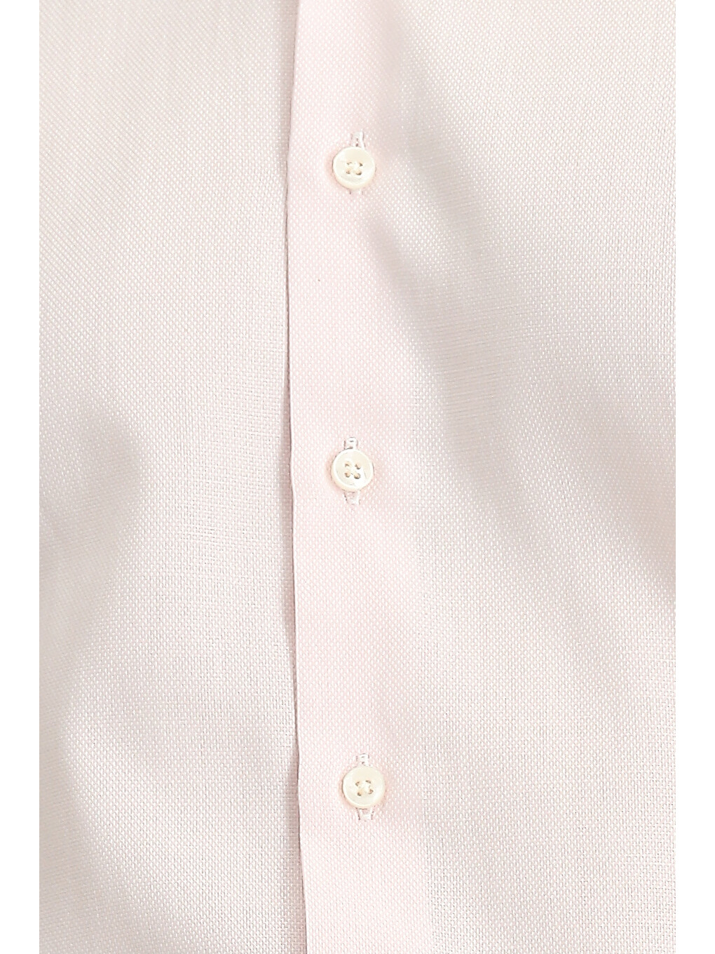 Pembe Uzun Kol Slim Fit Dar Kesim Desenli Pamuk Klasik Gömlek-4