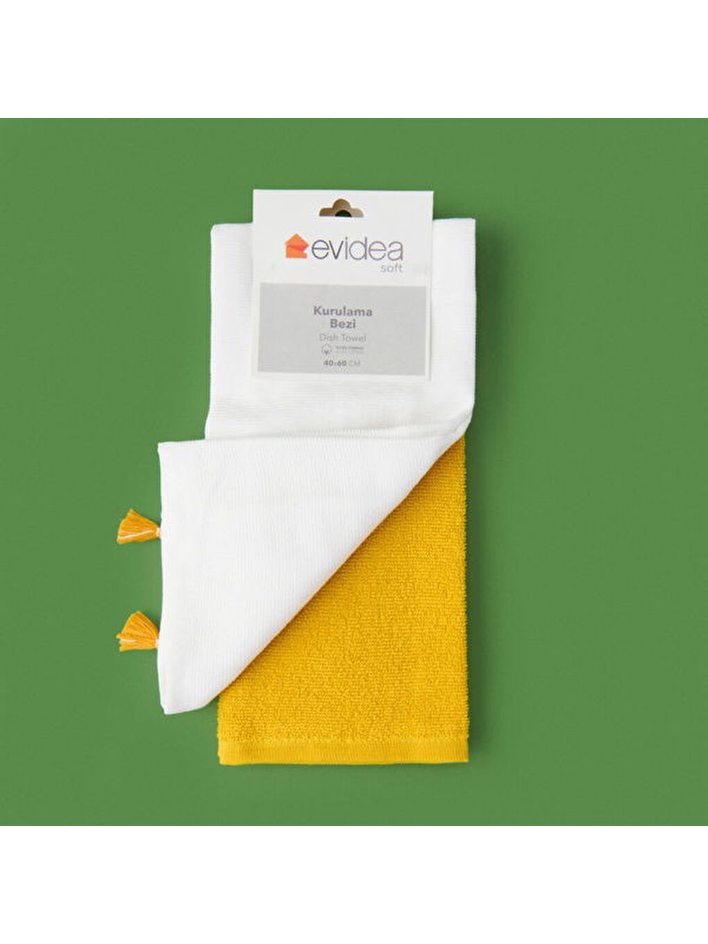 Karışık Soft Flo 2'li Mutfak Havlusu - Renkli - 40x60 cm-4