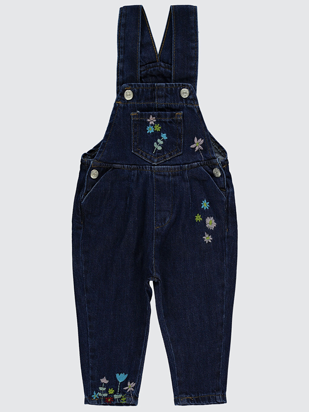 Kız Bebek Salopet 6-18 Ay Mavi