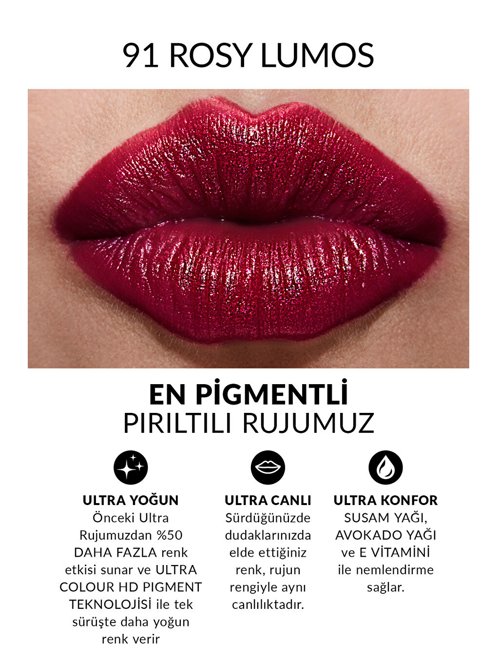 Ultra Shimmer Ruj - Rosy Lumos-1