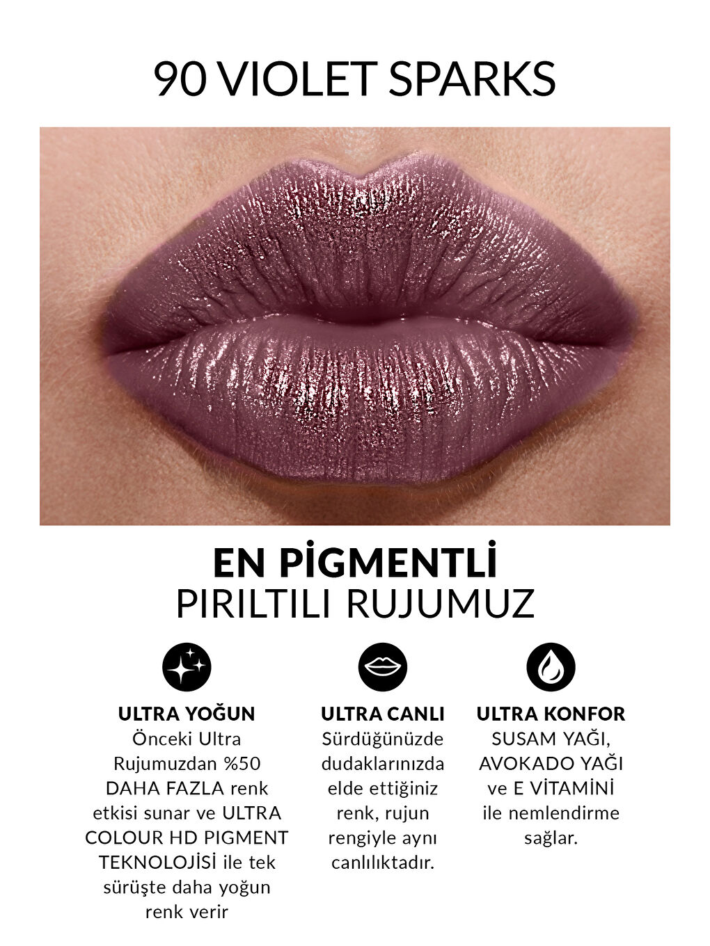 Ultra Shimmer Ruj - Violet Sparks-1