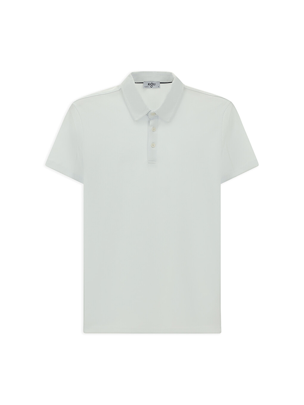 Beyaz Regular Fit Pamuk Polo Yaka Tişört-6