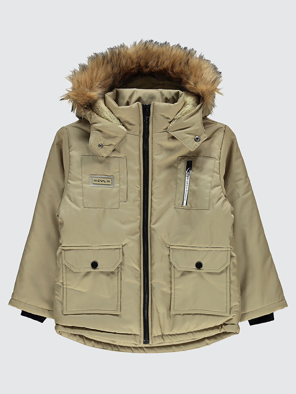 Erkek Çocuk Mont 6-9 Yaş Bej
