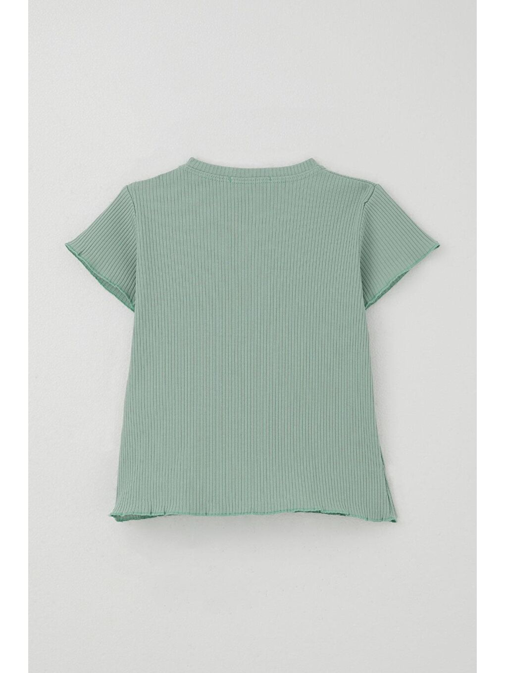 Kız Çocuk Taytlı Takım Simli Yazı Baskılı Mint Yeşili (1.5-4 Yaş)-5