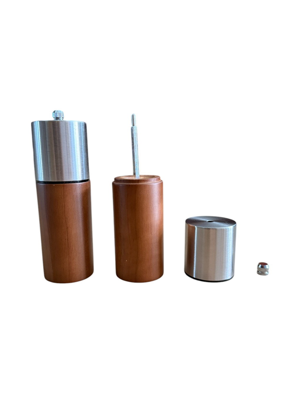 Kahverengi Akasya Komple Ahşap Gövdeli Baharat Öğütücüsü 16 cm2 Adet374-1