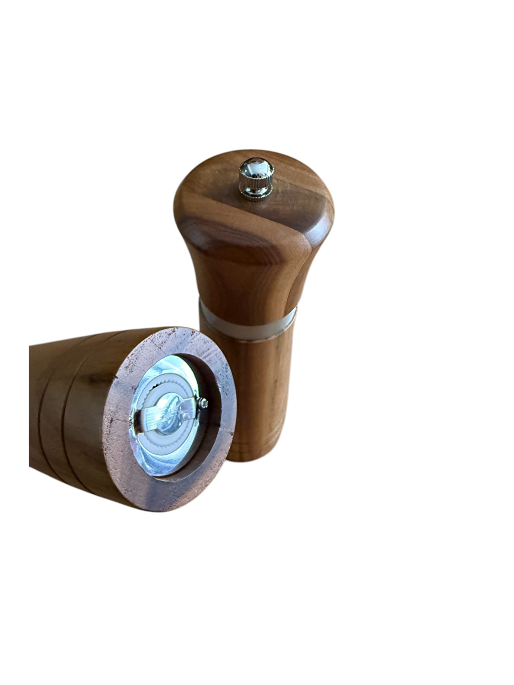 Kahverengi Akasya Komple Ahşap Baharat Öğütücüsü 21 cm2 Adet393-3