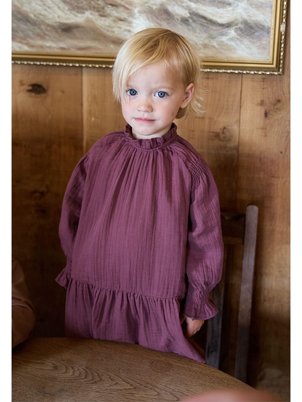 Elbise 2-10 Yaş Mürdüm