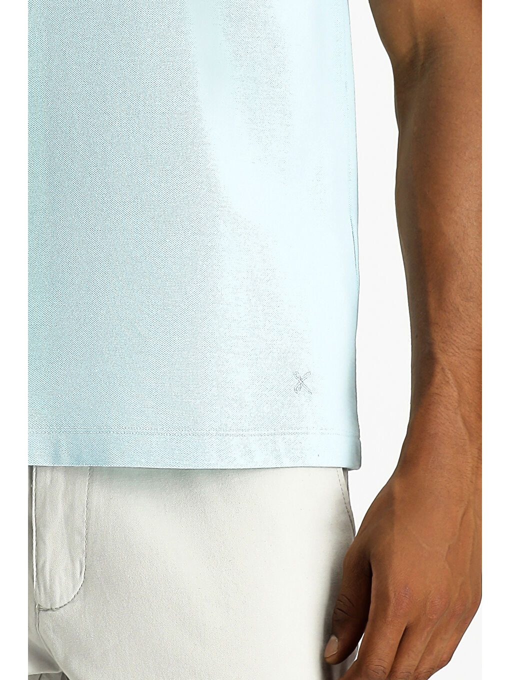 Mavi Polo Yaka Regular Fit Nakışlı Pamuk %100 Pamuk Tişört-6