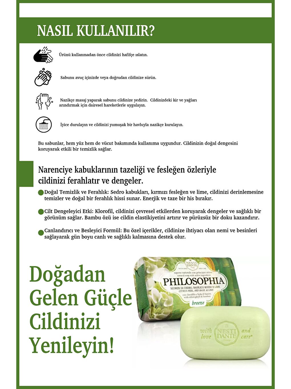 Philosophia Breeze Katı Sabun 250 gr |Cilt Tonu Eşitleyici | Narenciye Kabuğu, Fesleğen,-3