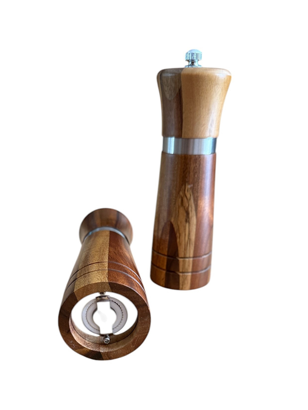 Kahverengi Akasya Komple Ahşap Gövdeli Baharat Öğütücüsü 16 cm2 Adet392-4