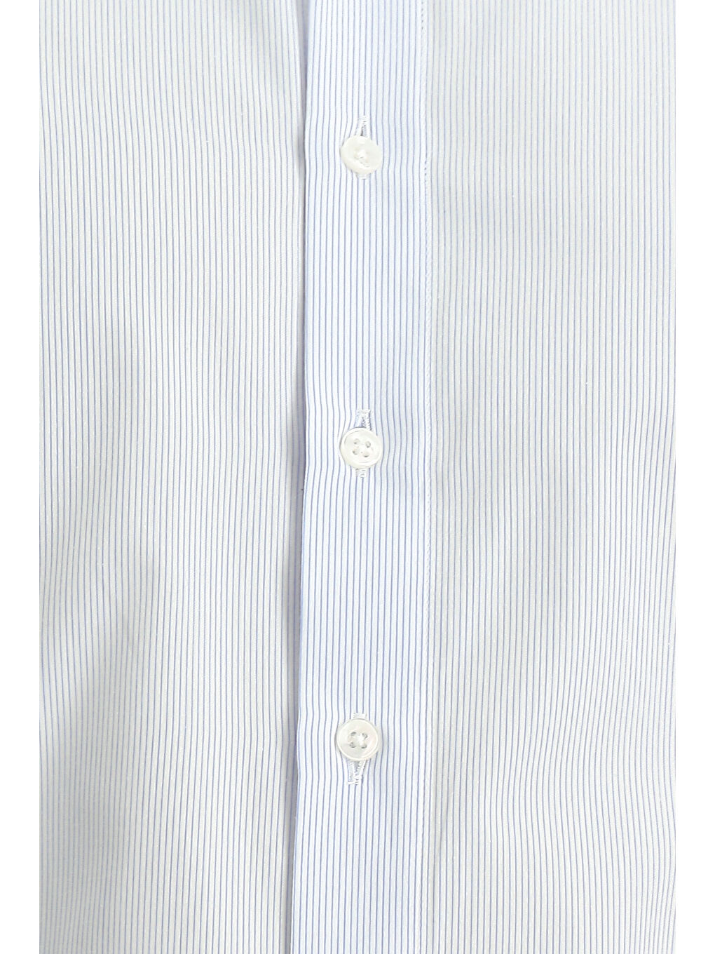 Mavi Uzun Kol Slim Fit Dar Kesim Pamuk Çizgili Klasik Gömlek-4