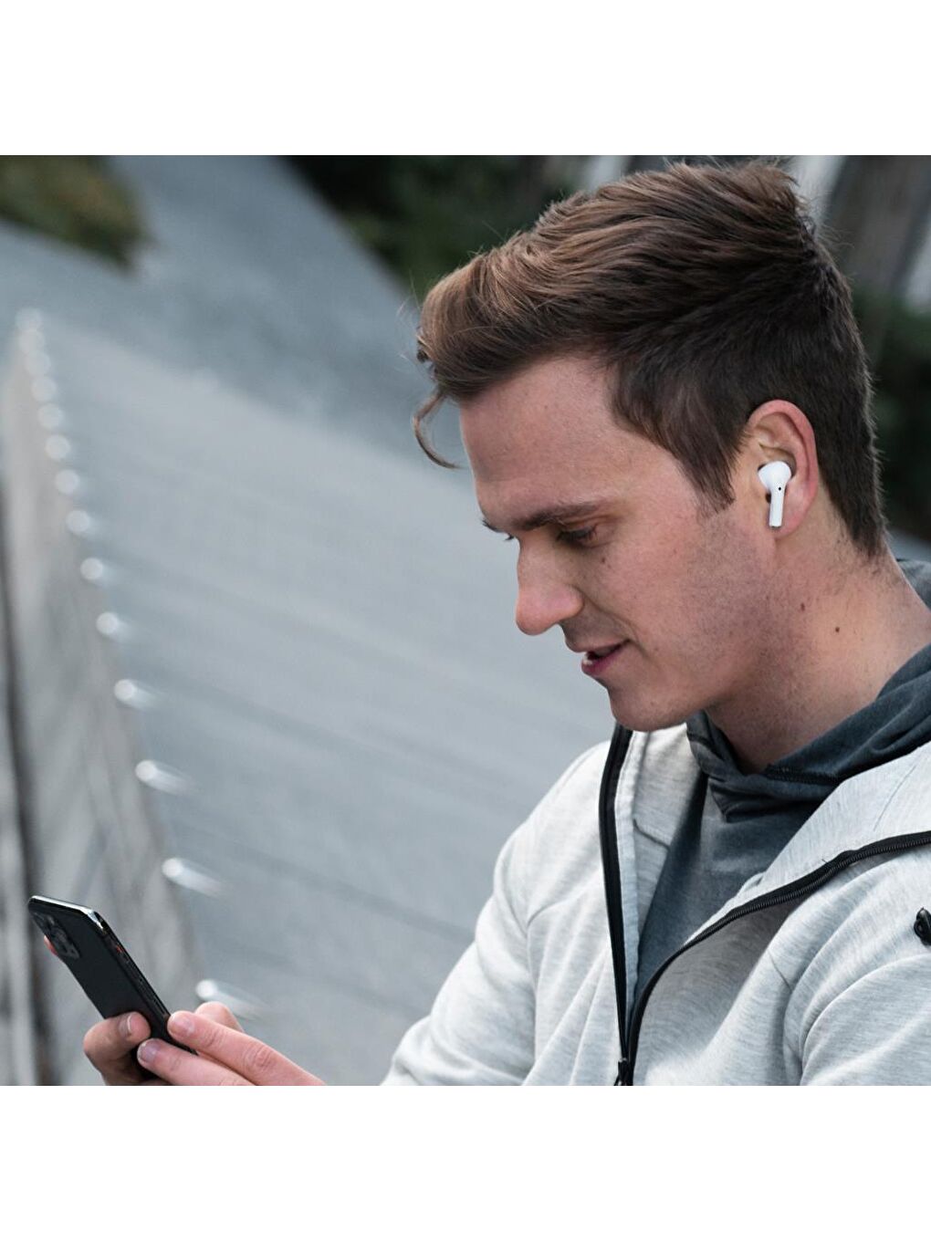 Moodix KI23KT03 Bluetooth Kulakiçi Kulaklık Beyaz - 6