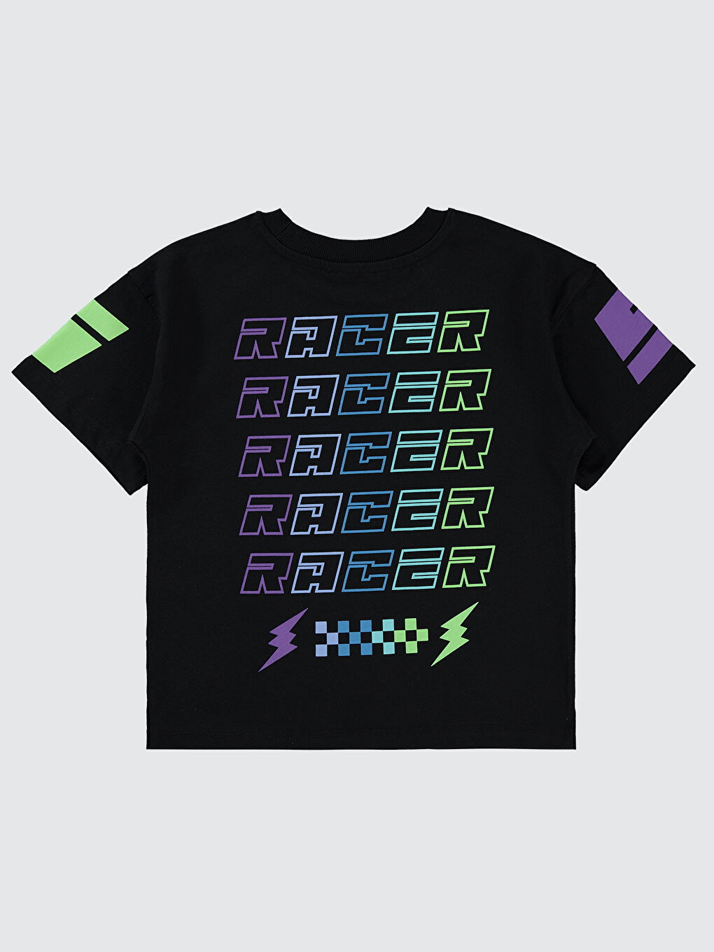 Erkek Çocuk Tişört 10-13 Yaş Siyah-1