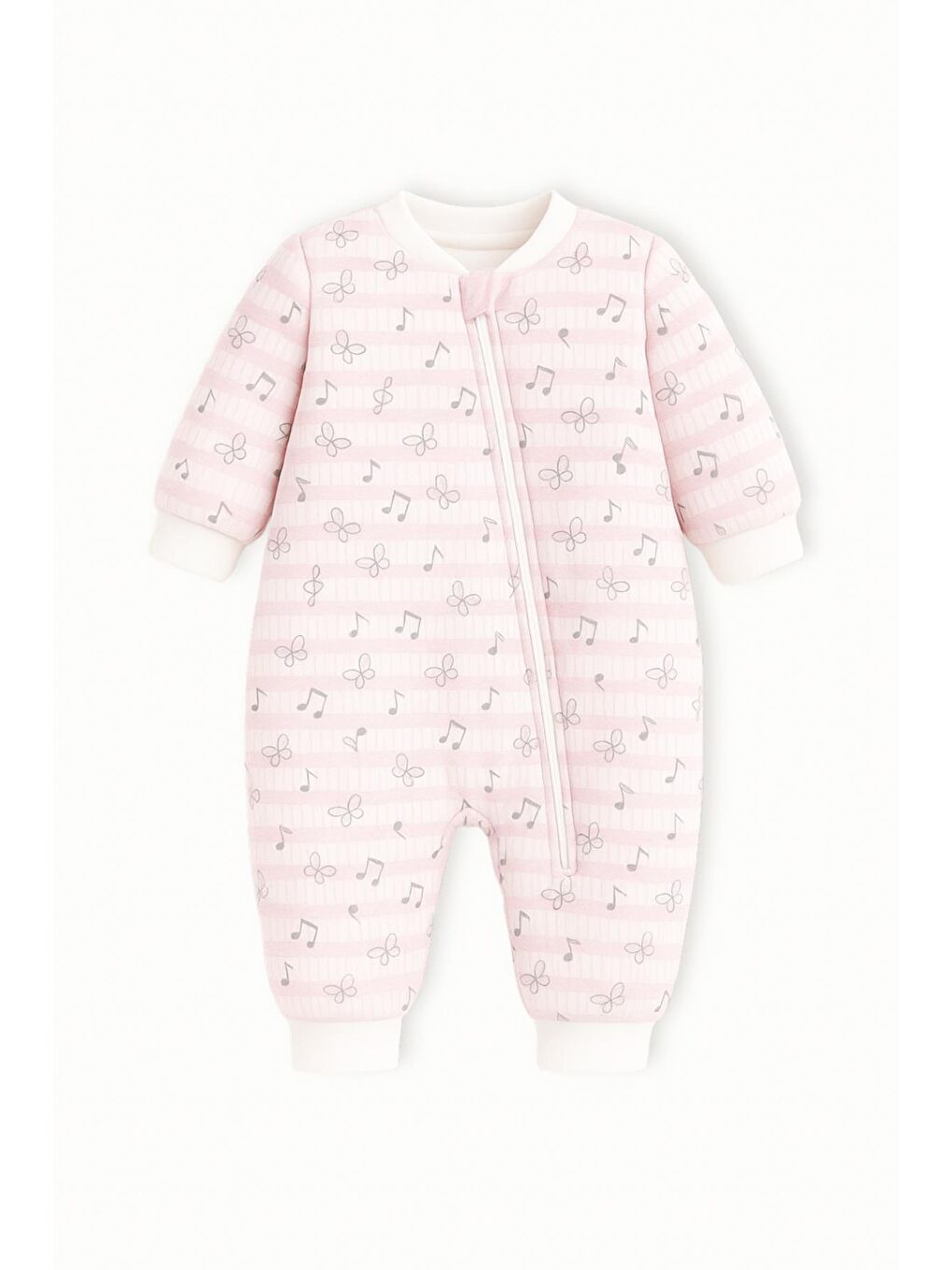 Unisex Elyaf Dolgulu Uyku Tulumu - Pembe-1