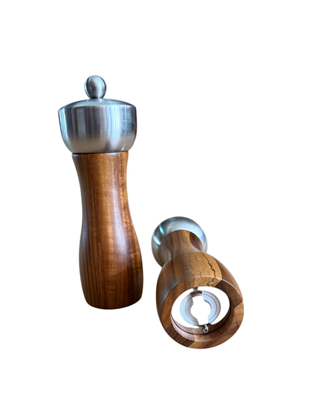 Kahverengi Akasya Komple Ahşap Gövdeli Baharat Öğütücüsü 16 cm2 Adet390-3