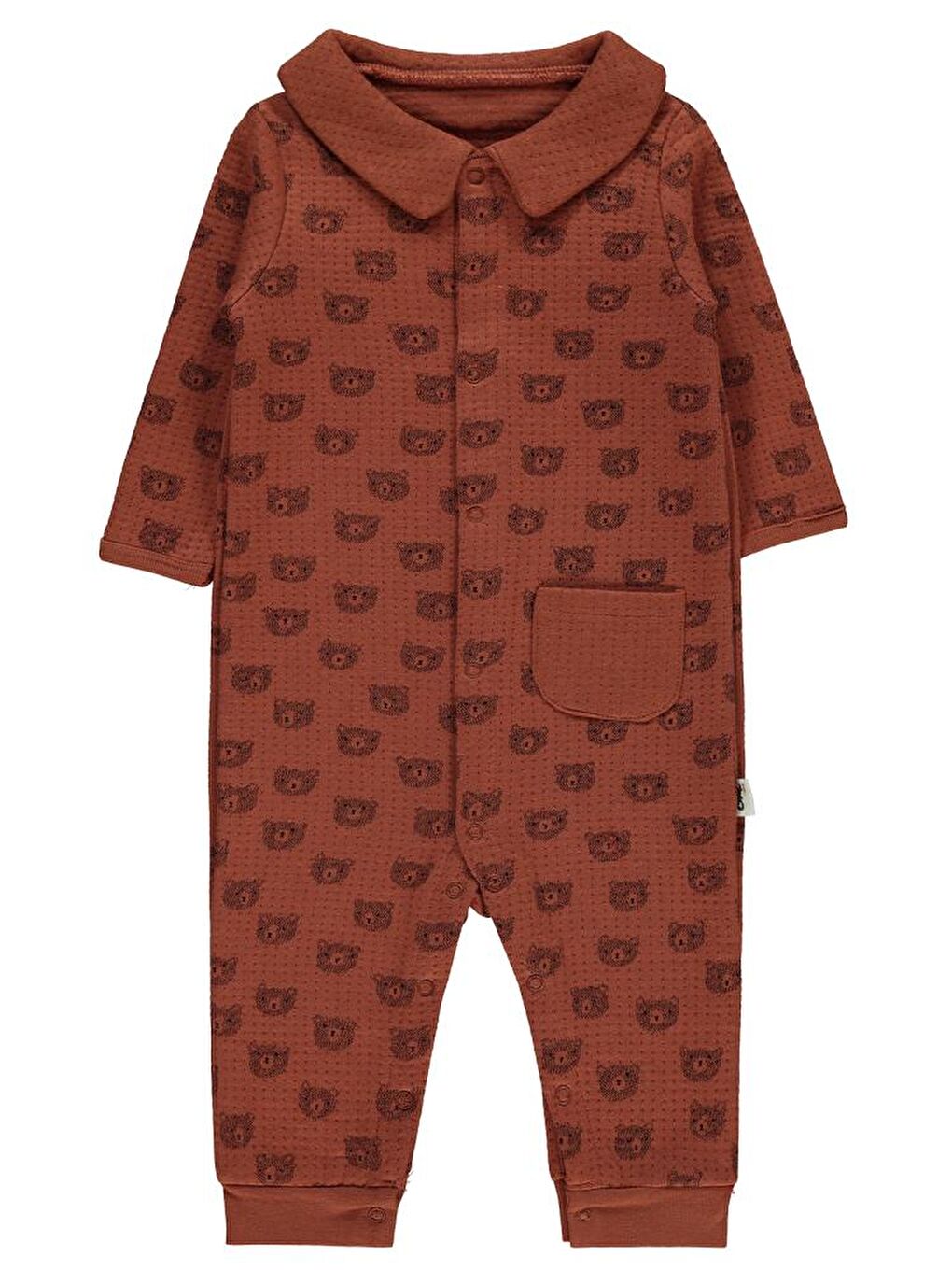 Kahverengi Baby Ayıcık li 6-18 Ay Tulum - Kahve 6-9 Ay