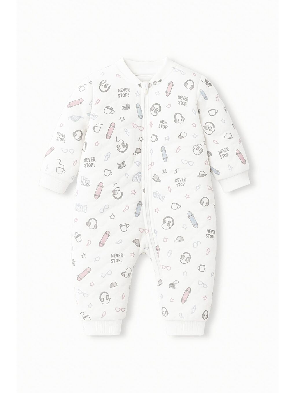 Unisex Elyaf Dolgulu Uyku Tulumu - Beyaz