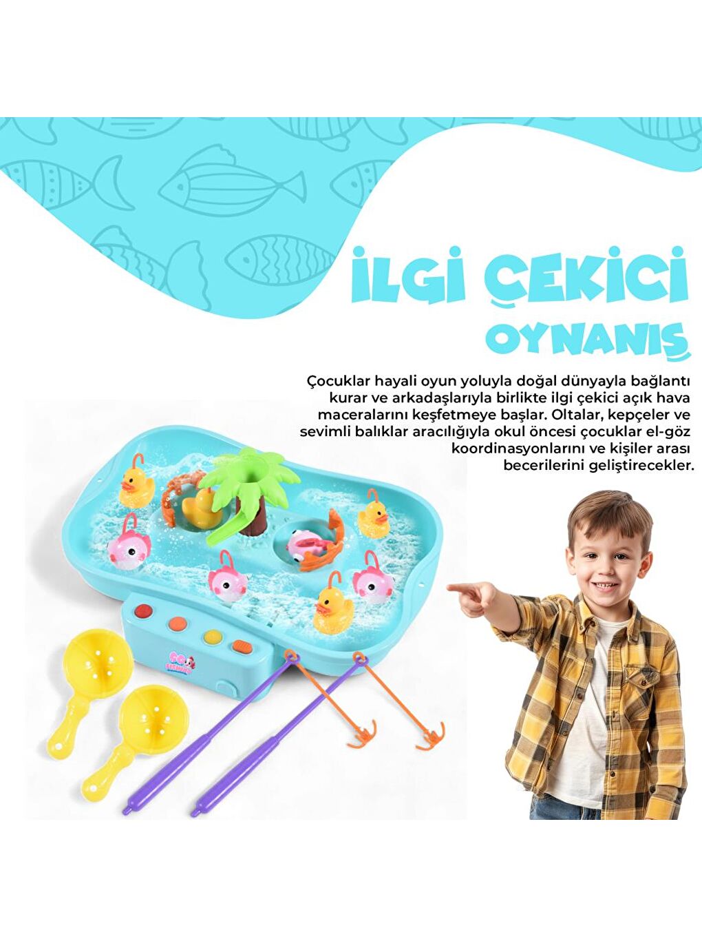 Pilli Müzikli Balık Tutma Oyunu-1