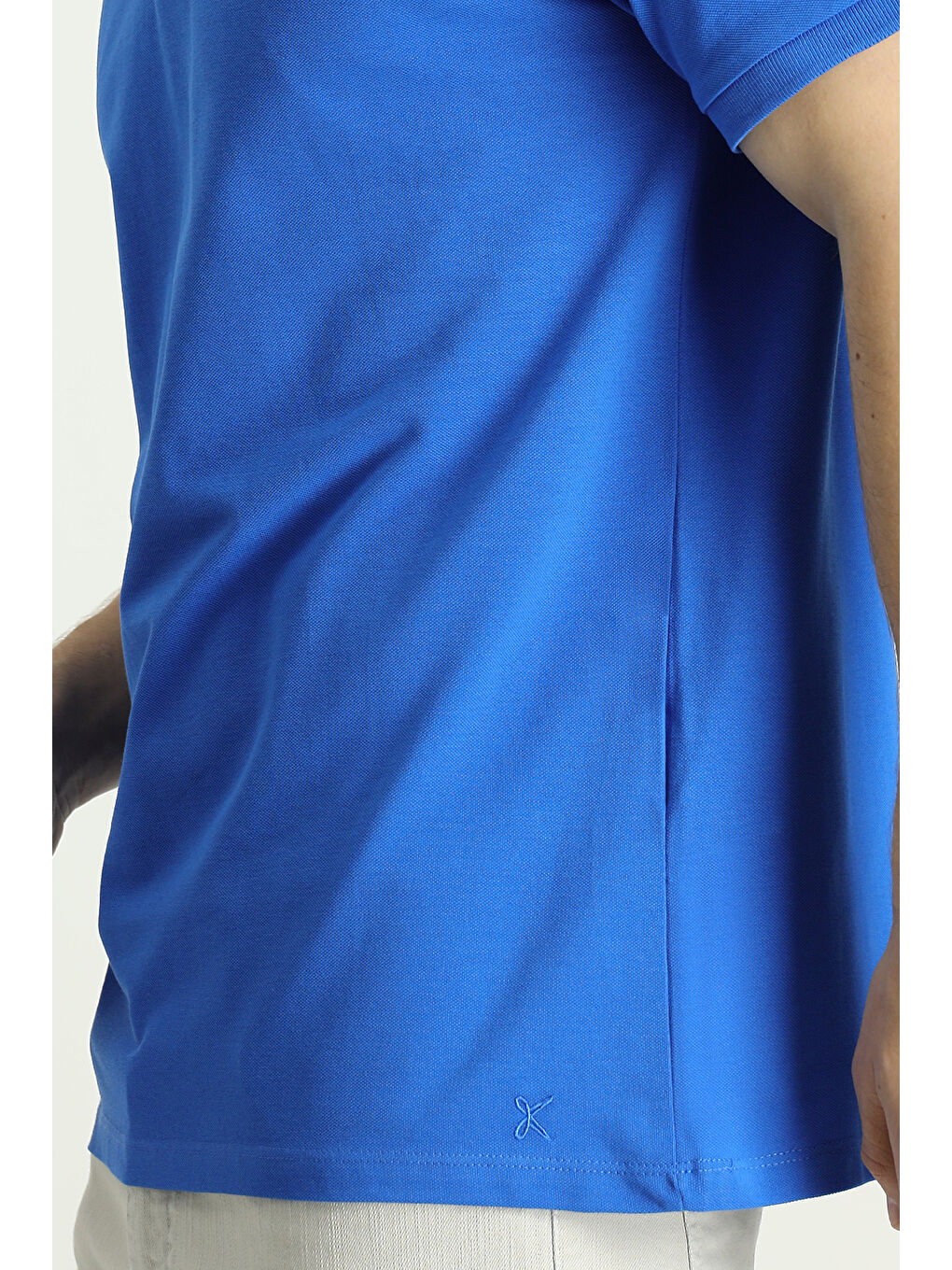 Mavi Polo Yaka Regular Fit Nakışlı Pamuk %100 Pamuk Tişört-2