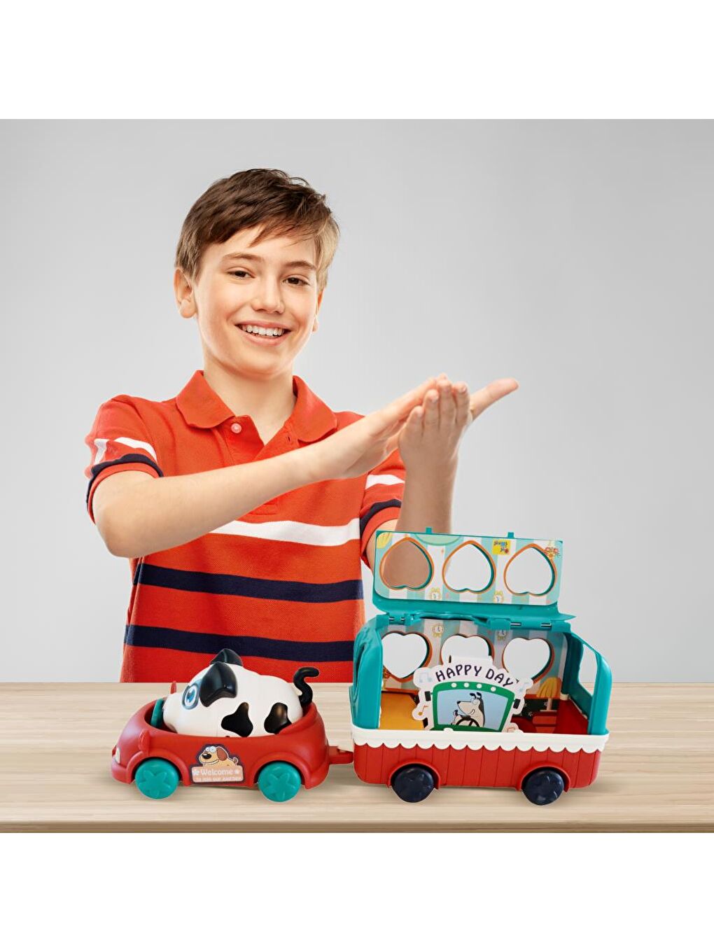 Ses Kontrollü Köpek, Araba ve Atıştırma Arabası Seti-5