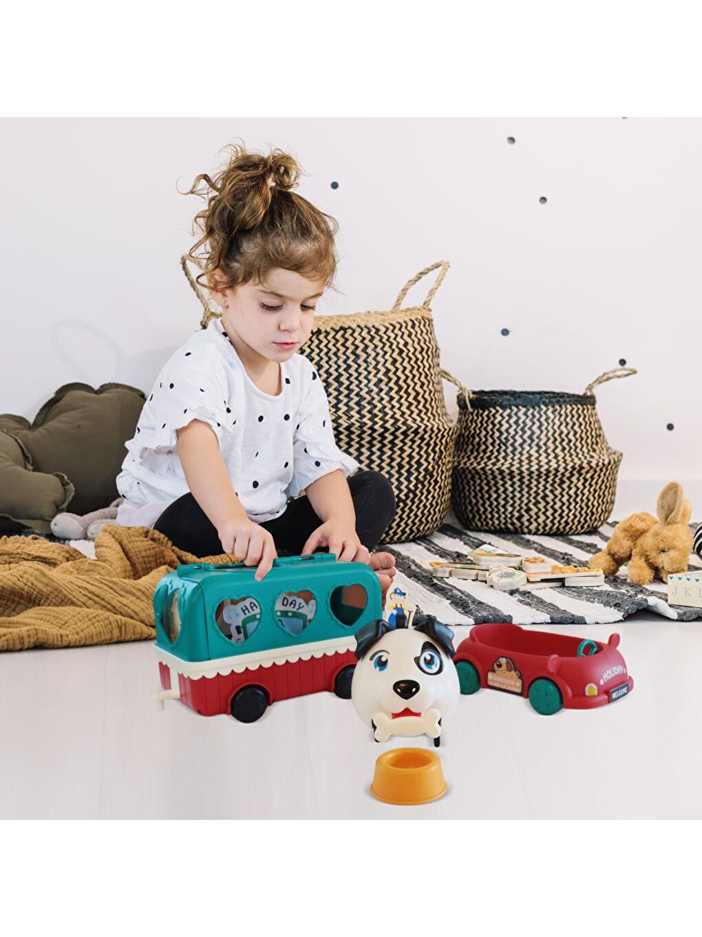 Ses Kontrollü Köpek, Araba ve Atıştırma Arabası Seti-6