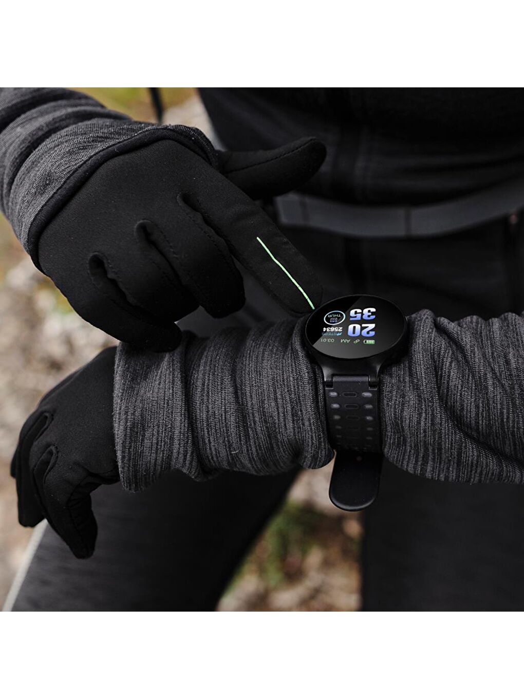 WE23K18B Akıllı Saat Siyah-Gri-4