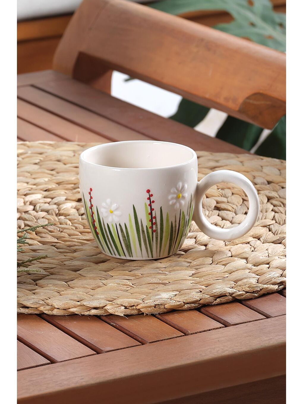 Ekru Bow | 2 Adet Seramik Kupa-2