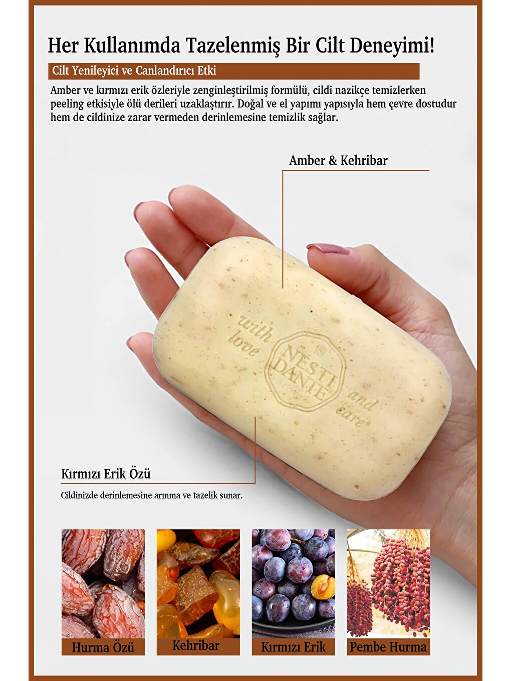 Philosophia Scrub Katı Sabun 250 gr | Arındırıcı ve Dengeleyici | Amber, Kırmızı Erik Öz-2