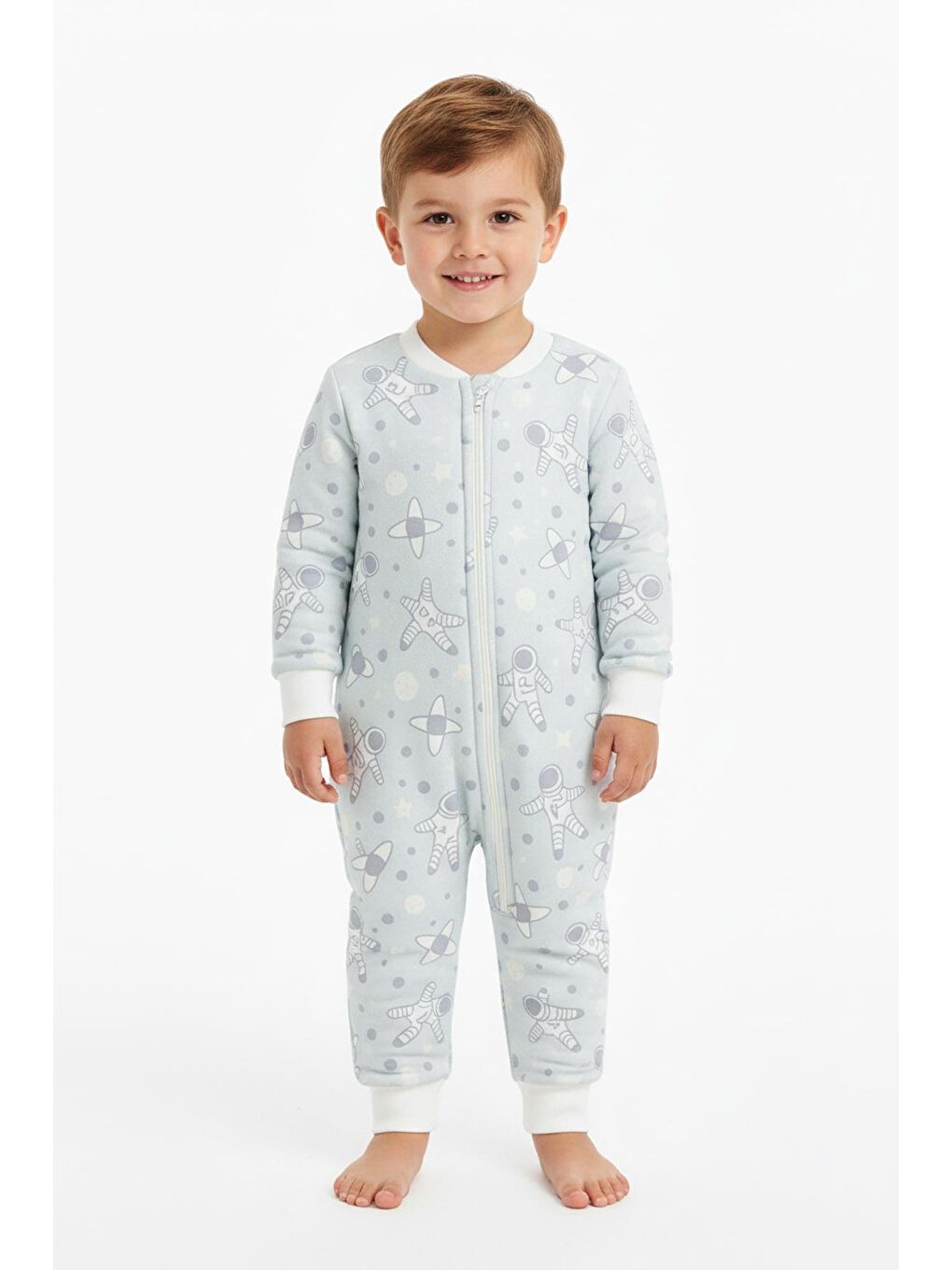 Unisex Elyaf Dolgulu Uyku Tulumu - Gri