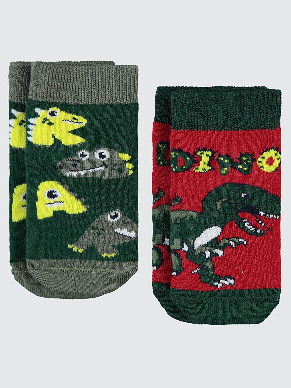 Erkek Çocuk 2'li Çorap 3-11 Yaş Kırmızı