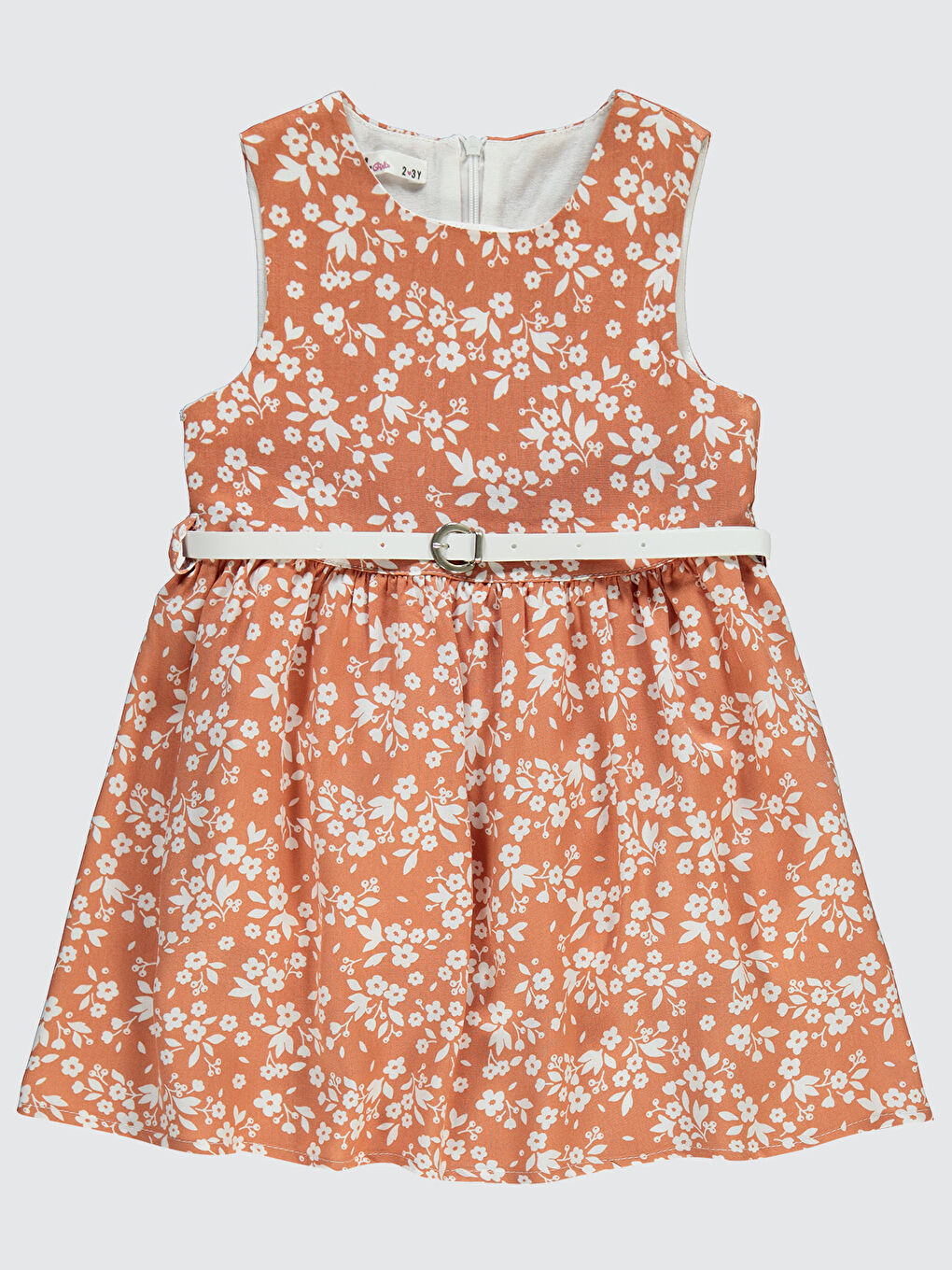 Kahverengi Girls Kız Çocuk Elbise 2-5 Yaş İtalyan Kili