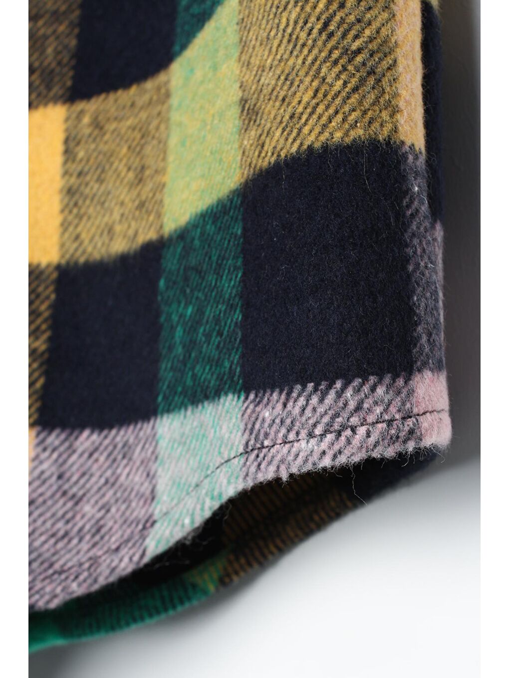 Yeşil-Lacivert Ekoseli Oduncu Gömlek Tunik-4