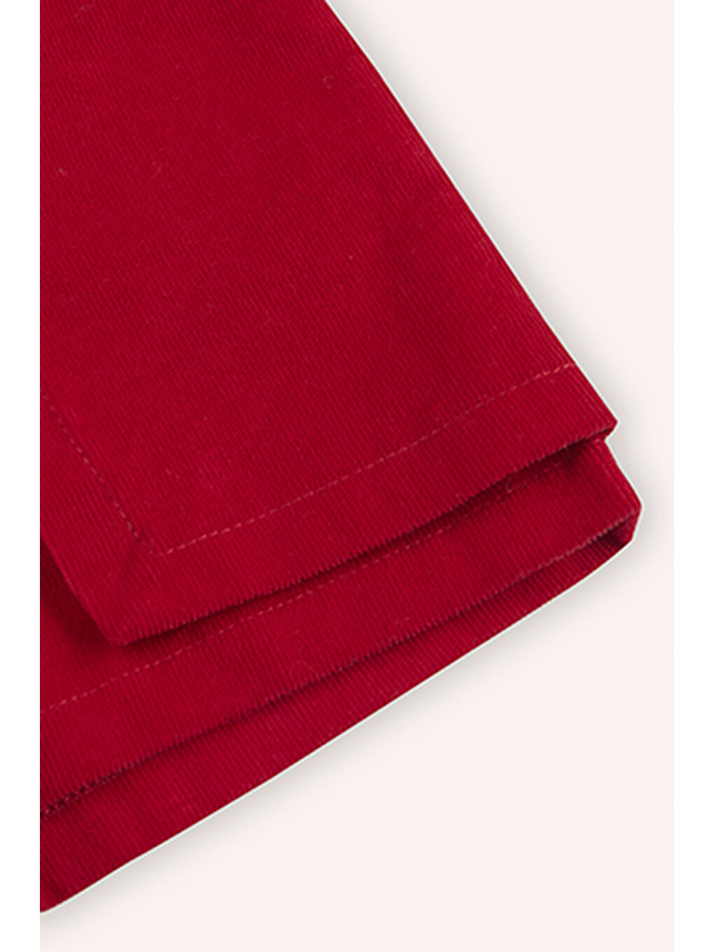 Kız Bebek Kadife Kırmızı Şort-2