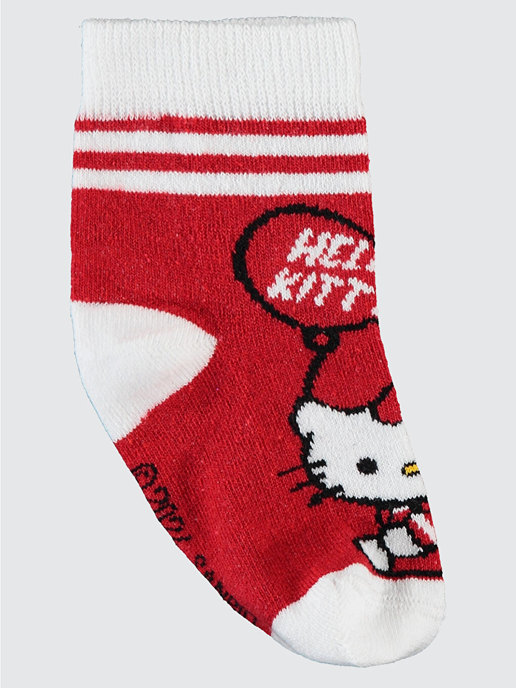 Civil Kirmizi Hello Kitty Kız Çocuk 3'lü Soket Çorap 3-11 Yaş Kırmızı - 5