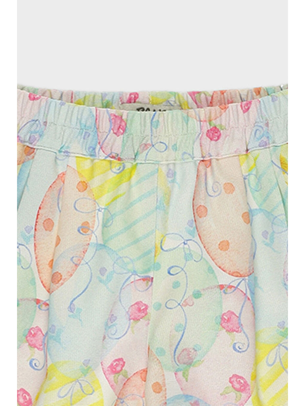 Kız Bebek Desenli Beyaz Şort-2