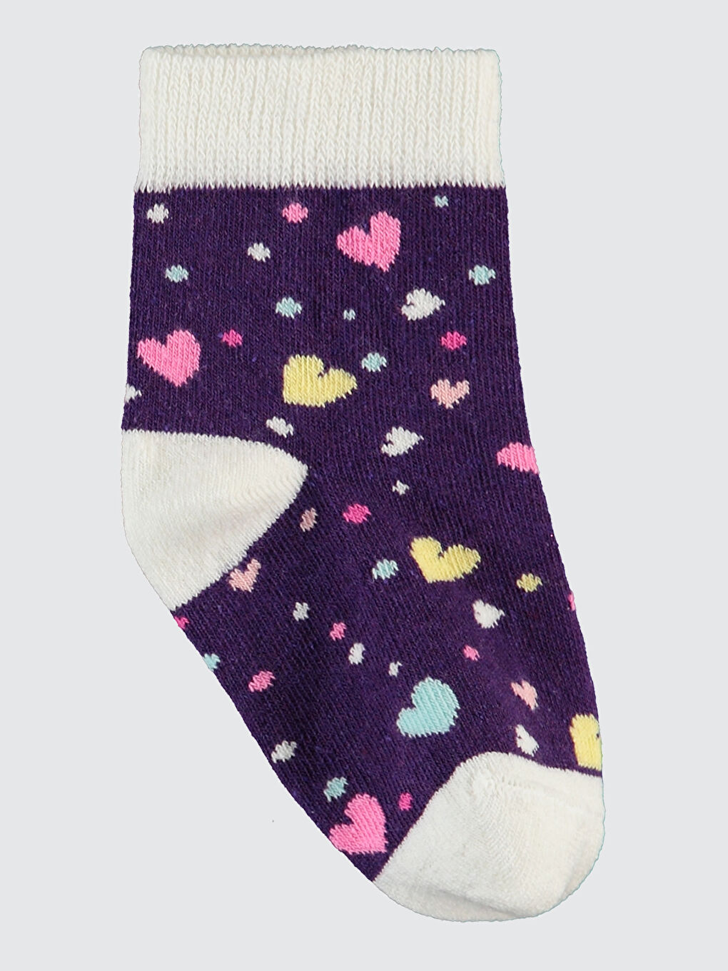 Girls Kız Çocuk Çorap 3-11 Yaş Pancar Moru-4