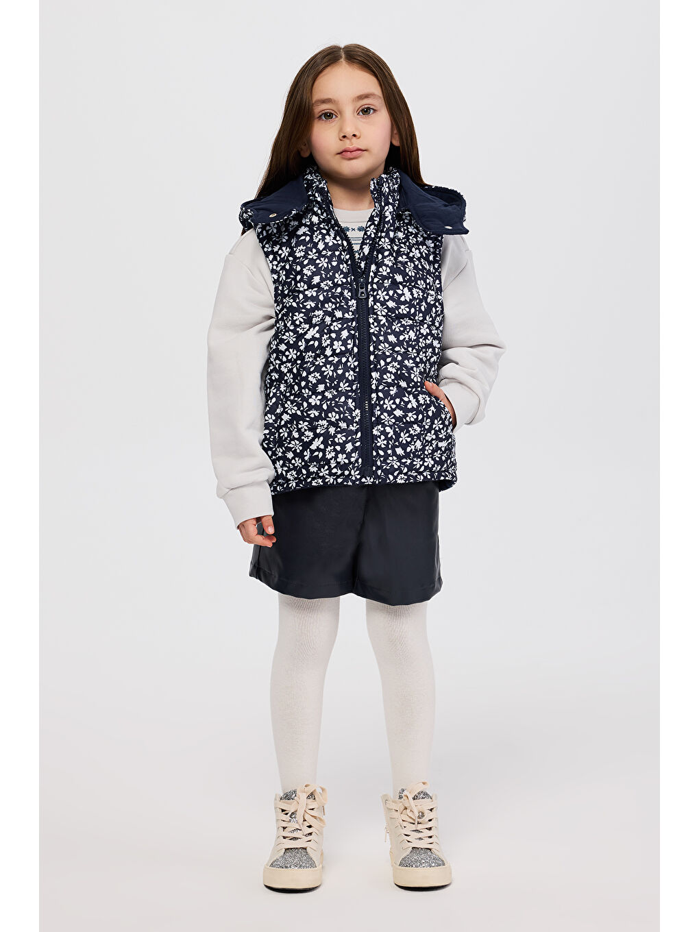 Kız Çocuk Micro Lacivert Yelek