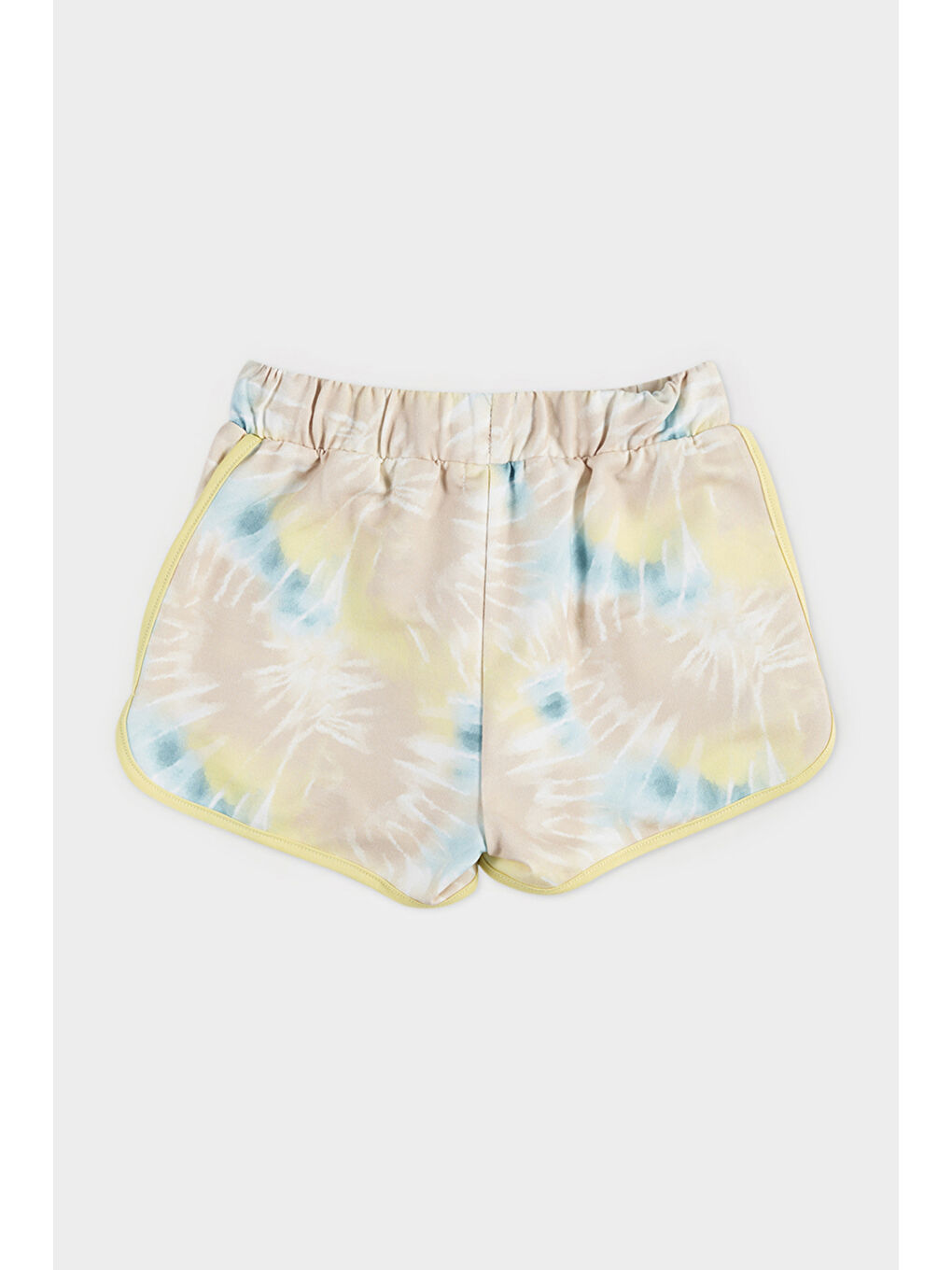 Kız Çocuk Batik Desenli Bej Şort-5