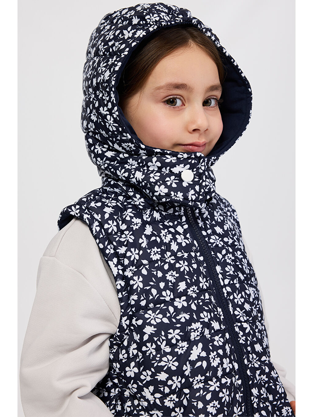 Kız Çocuk Micro Lacivert Yelek-1