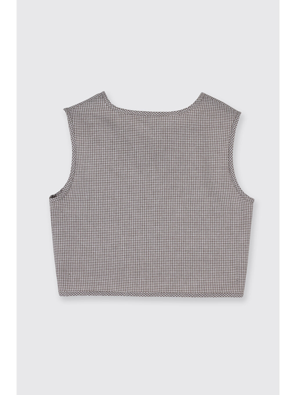 Kız Çocuk Çift Taraflı Ekru Yelek-5