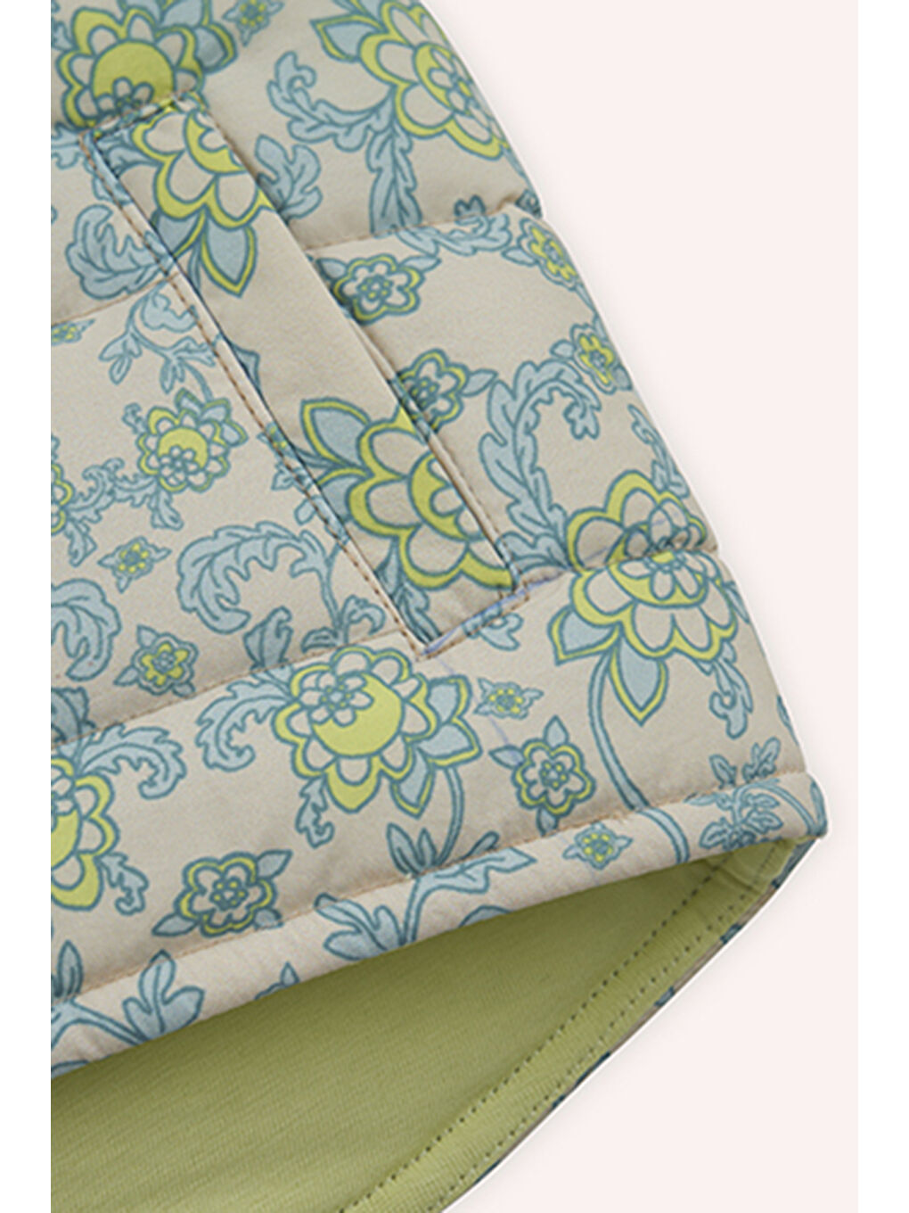 Kız Bebek Desenli Micro Bej Yelek-3