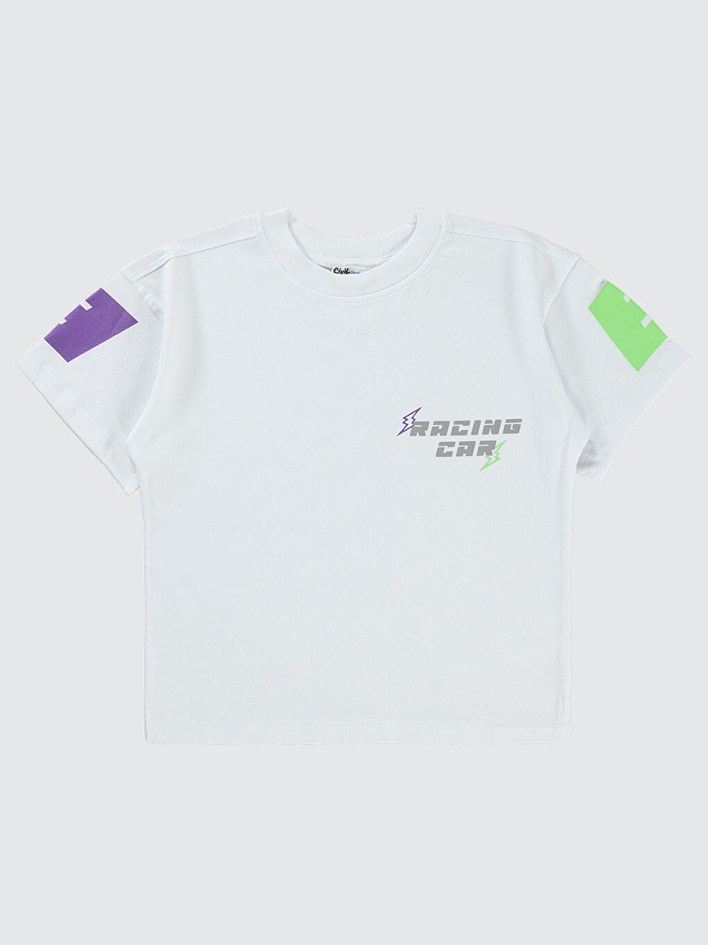 Erkek Çocuk Tişört 10-13 Yaş Beyaz